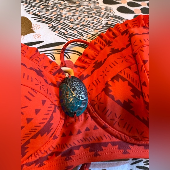 NEW Disney Swim Moana Bikini Top & Bottom Skirt Set Size Large Padded NWT - Picture 7 of 8